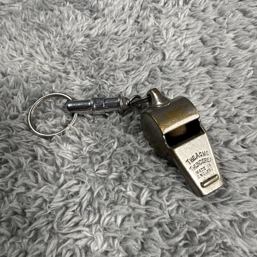 Vintage Acme Thunderer Metal Whistle – Police Referee Pea Whistle England Made